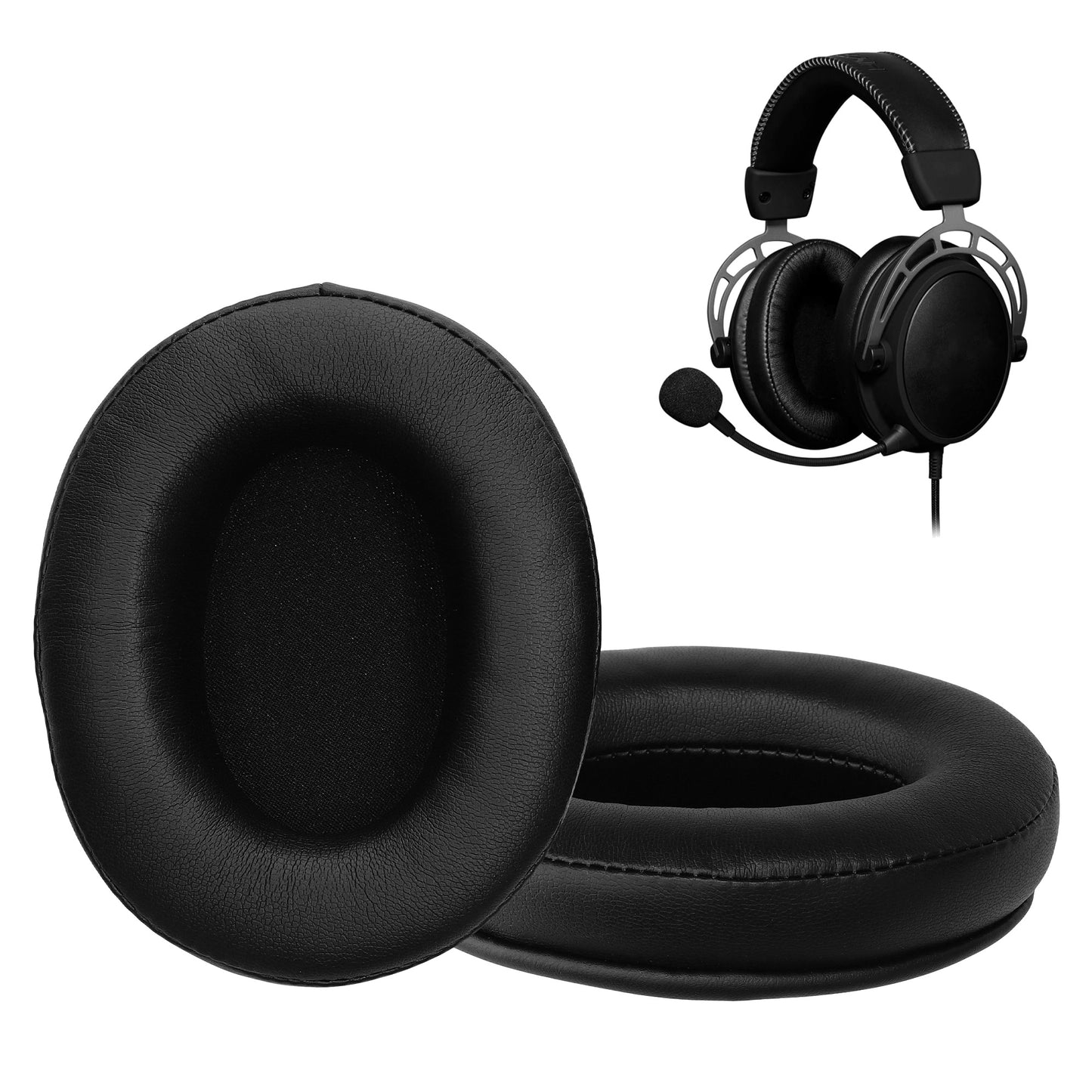 kwmobile Ohr Polster für Kingston Hyper X Cloud Alpha / Cloud Alpha S / Cloud Flight / Cloud Flight S Ohrpolster Ersatz Ohrpolster Kopfhörer Ersatzteile Kopfhörer Ersatzpolster für Over Ear Headphones