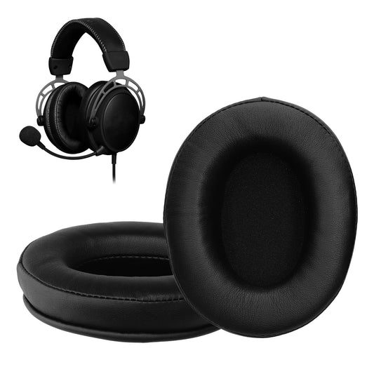 kwmobile 2x Ohr Polster für Kingston Hyper X Cloud Alpha / Cloud Alpha S / Cloud Flight / Cloud Flight S Ohrpolster - Ersatz Ohrpolster - Kopfhörer Ersatzteile - Kopfhörer Ersatzpolster für Over Ear Headphones Schwarz  