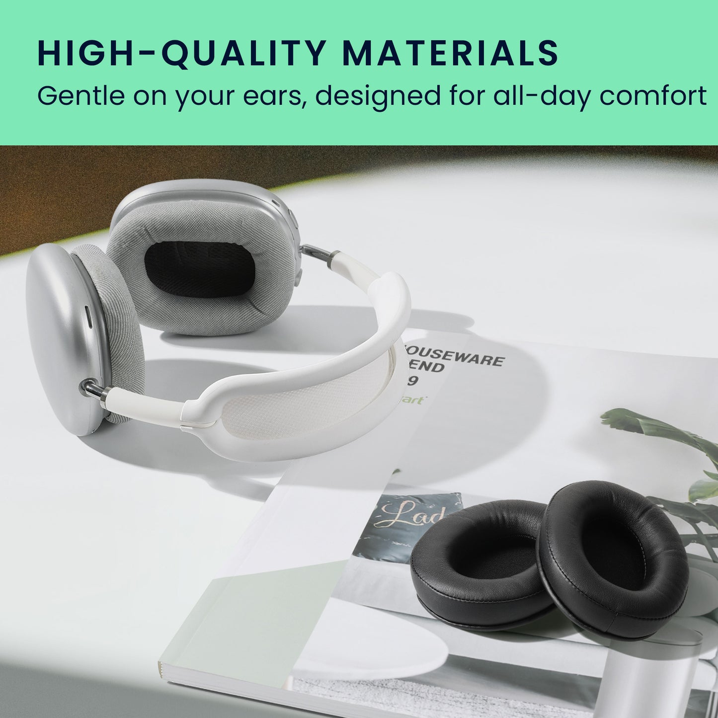kwmobile Ohr Polster für Kingston HyperX Cloud Stinger / Cloud Stinger S / Cloud Stinger Core / Cloud Mix Ohrpolster Ersatz Ohrpolster Kopfhörer Ersatzteile Kopfhörer Ersatzpolster für Over Ear Headphones
