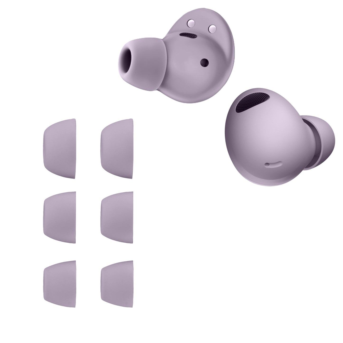kwmobile Silikonaufsätze für Samsung Galaxy Buds 2 Pro - Ersatz Ohrstöpsel in 3 Größen - Ear Tips für In-Ear Kopfhörer - Zubehör Ersatzpolster