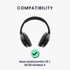 kwmobile Ersatz Bügelpolster kompatibel mit Bose Quietcomfort 35 / QC35 wireless II - Kopfbügelpolster - Kopfhörer