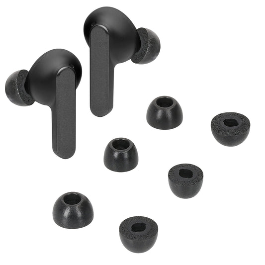 kwmobile 6x Aufsätze für JBL Live Pro 2 TWS Ersatz Ohrstöpsel - 3 Größen - Ear Tips für In-Ear Kopfhörer - Zubehör Ersatzpolster in Schwarz Schwarz  
