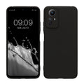 kwmobile Handyhülle für Xiaomi Redmi Note 12S Hülle - weiches Handy Silikon Case - Schutzhülle Cover - Schwarz matt Schwarz matt  