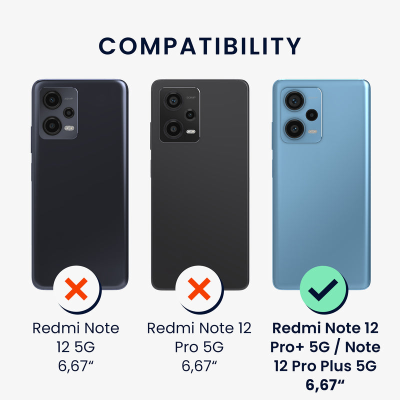Hülle kompatibel mit Xiaomi Redmi Note 12 Pro+ 5G / Note 12 Pro Plus 5G