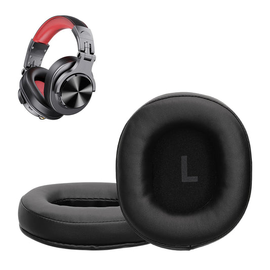 kwmobile 2x Ohr Polster für OneOdio A70 Ohrpolster - Ersatz Ohrpolster - Kopfhörer Ersatzteile - Kopfhörer Ersatzpolster für Over Ear Headphones Schwarz  