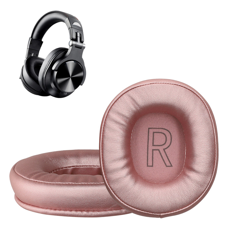 kwmobile 2x Ohr Polster für OneOdio A70 Ohrpolster - Ersatz Ohrpolster - Kopfhörer Ersatzteile - Kopfhörer Ersatzpolster für Over Ear Headphones Metallic Pink  