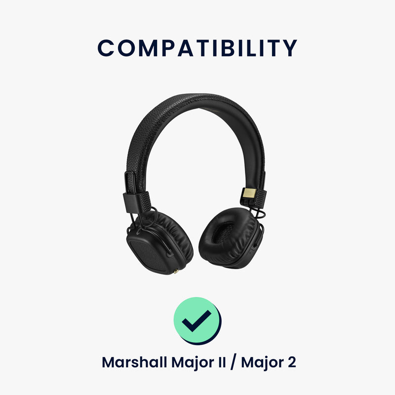 kwmobile Ohr Polster für Marshall Major II / Major 2 Ohrpolster Ersatz Ohrpolster Kopfhörer Ersatzteile Kopfhörer Ersatzpolster für Over Ear Headphones