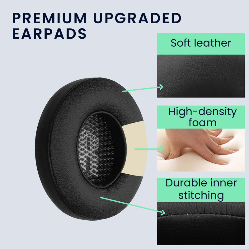kwmobile Ohr Polster für JBL LIVE 460NC / LIVE400BT - Ersatz Ohrpolster - Kopfhörer Ersatzteile - Kopfhörer Ersatzpolster für Over Ear Headphones