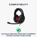 kwmobile Velours Ohr Polster für Sennheiser GAME ZERO / HD380PRO / PXC450 / PXC350 / PC350 / PC360 Ohrpolster Ersatz
