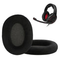 kwmobile 2x Velours Ohr Polster für Sennheiser GAME ZERO / HD380PRO / PXC450 / PXC350 / PC350 / PC360 Ohrpolster - Ersatz Ohrpolster - Kopfhörer Ersatzteile - Kopfhörer Ersatzpolster für Over Ear Headphones Schwarz  