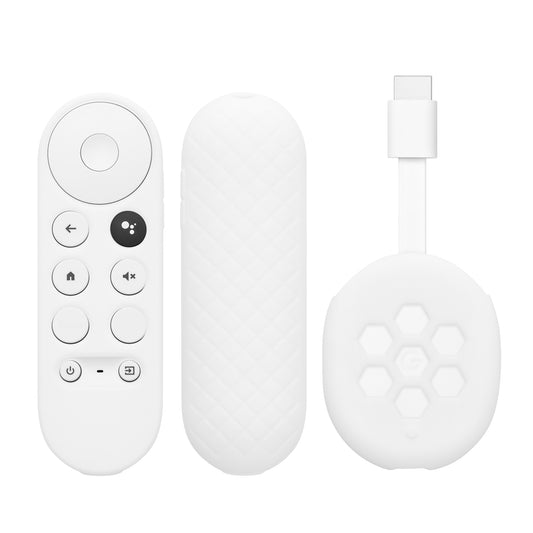 kwmobile Hülle für Fernbedienung und Streaming Gerät kompatibel mit Google Chromecast 2020 4K (not for New-Generation) Set für TV Zubehör