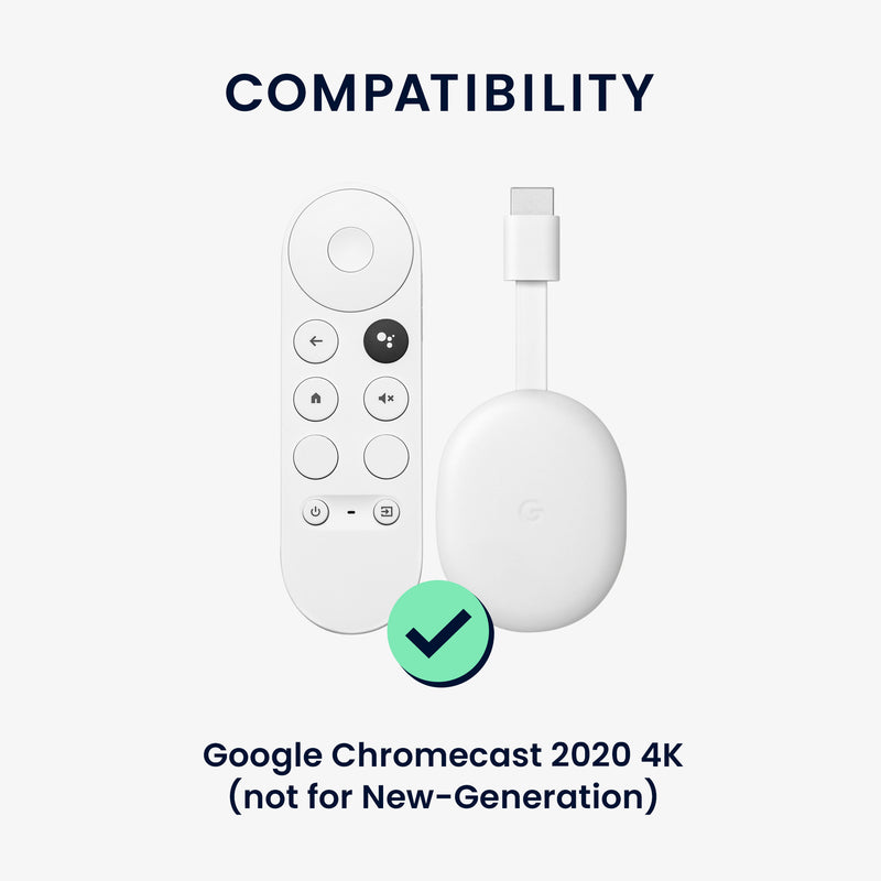 2x Silikon Hülle für Google Chromecast 2020 4K (nicht für New-Generation) Fernbedienung und Streaming Gerät