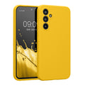 kwmobile Hülle kompatibel mit Samsung Galaxy A54 5G - Hülle Silikon gummiert - Handyhülle - Handy Case in Strahlend Gelb Strahlend Gelb  