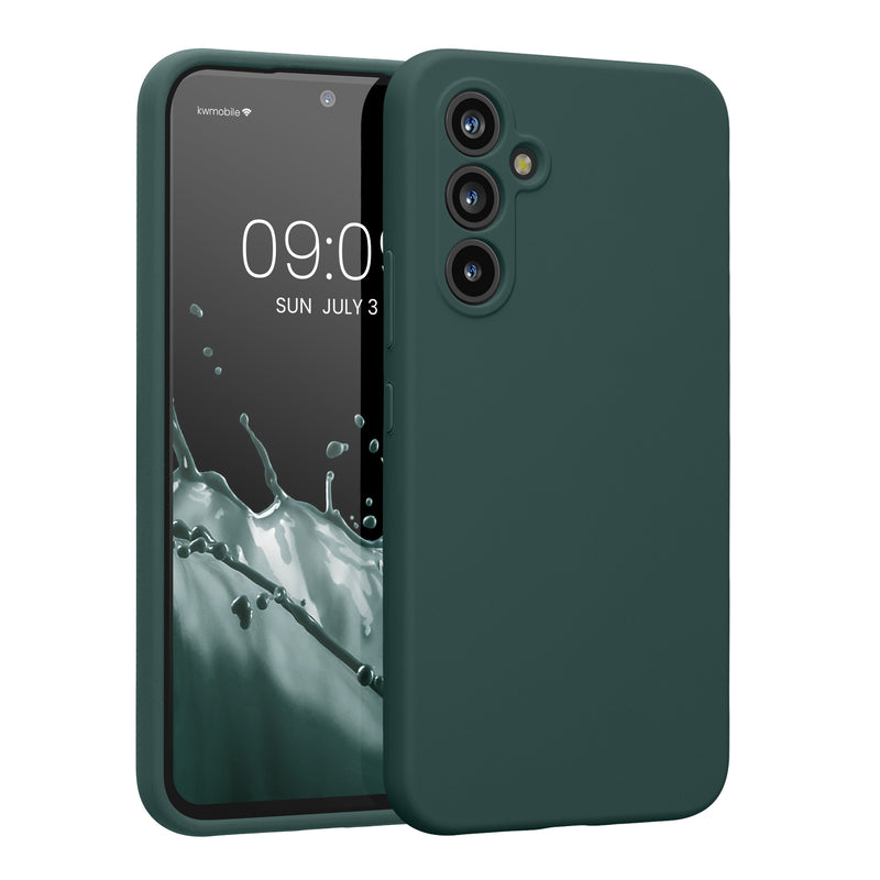 kwmobile Hülle kompatibel mit Samsung Galaxy A54 5G - Hülle Silikon gummiert - Handyhülle - Handy Case in Blaugrün Blaugrün  