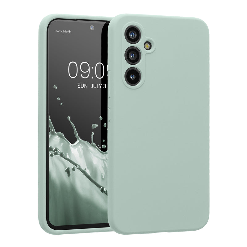 kwmobile Hülle kompatibel mit Samsung Galaxy A54 5G - Hülle Silikon gummiert - Handyhülle - Handy Case in Cool Mint Cool Mint  
