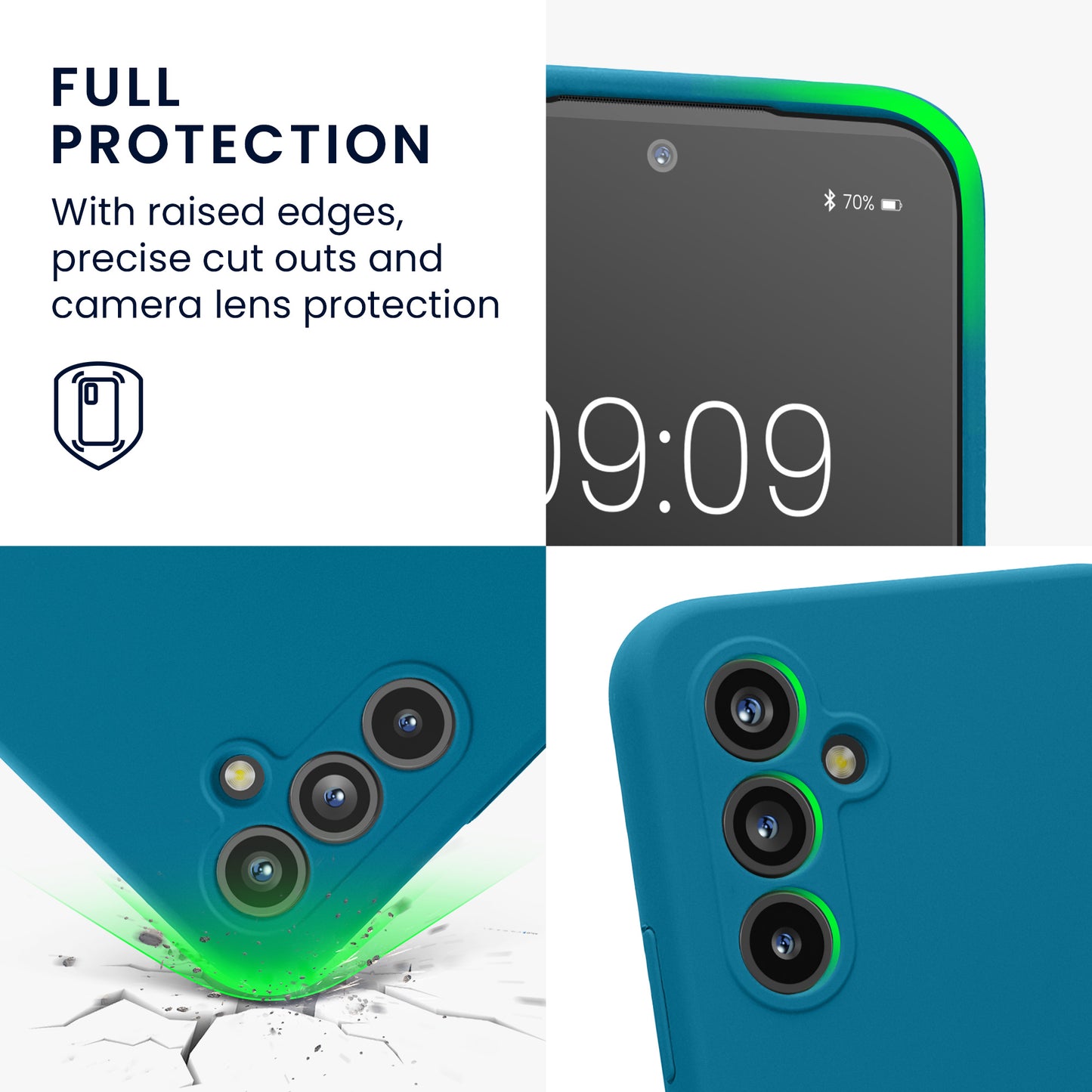 Samsung Galaxy A54 5G Silikon Handyhülle mit Kameraschutz