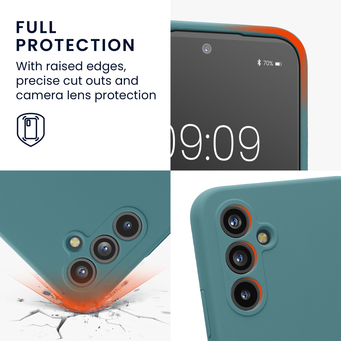 Samsung Galaxy A54 5G Silikon Handyhülle mit Kameraschutz
