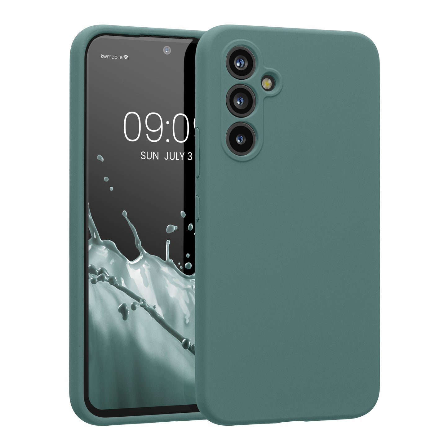 kwmobile Hülle kompatibel mit Samsung Galaxy A54 5G - Hülle Silikon gummiert - Handyhülle - Handy Case in Arctic Night Arctic Night  