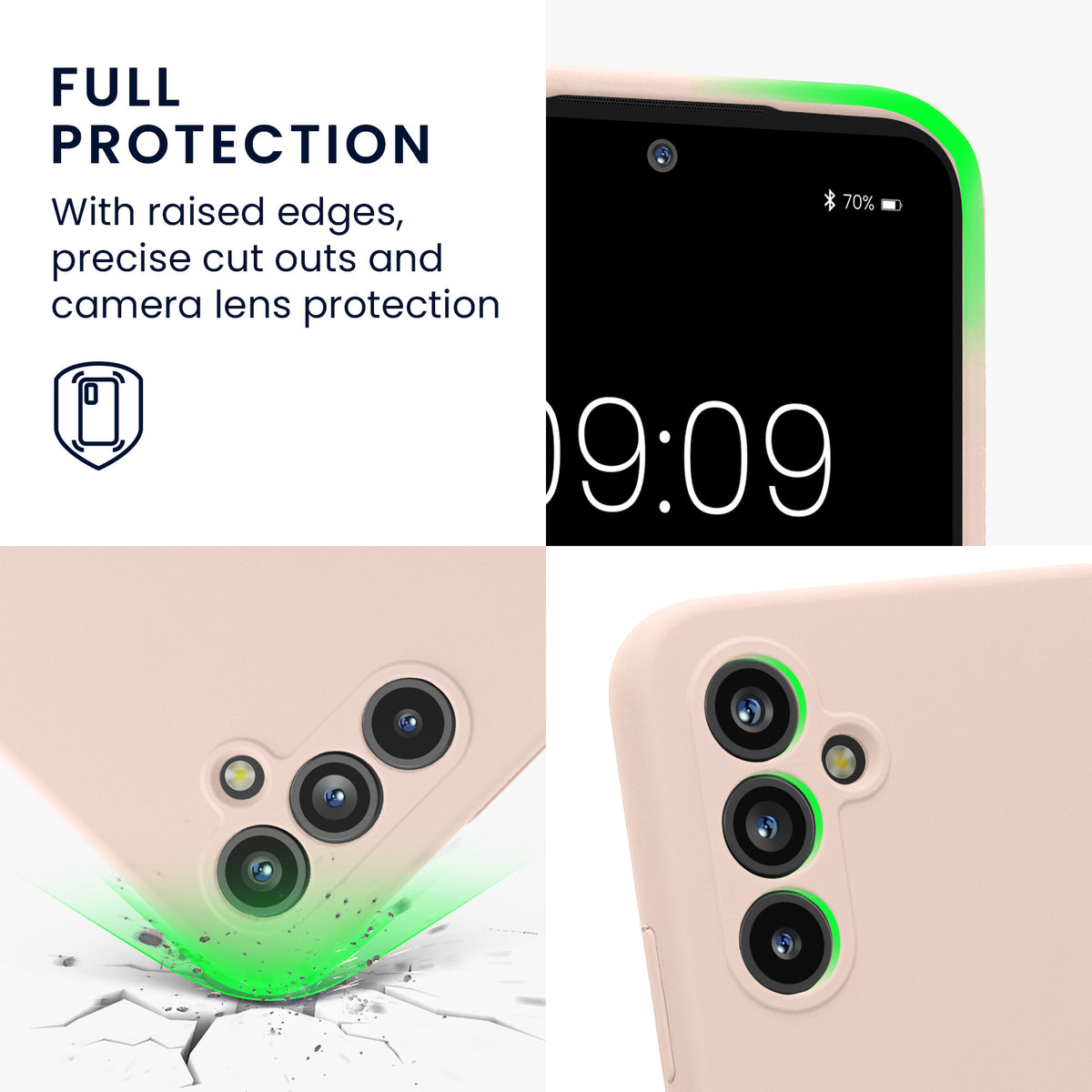 Samsung Galaxy A54 5G Silikon Handyhülle mit Kameraschutz