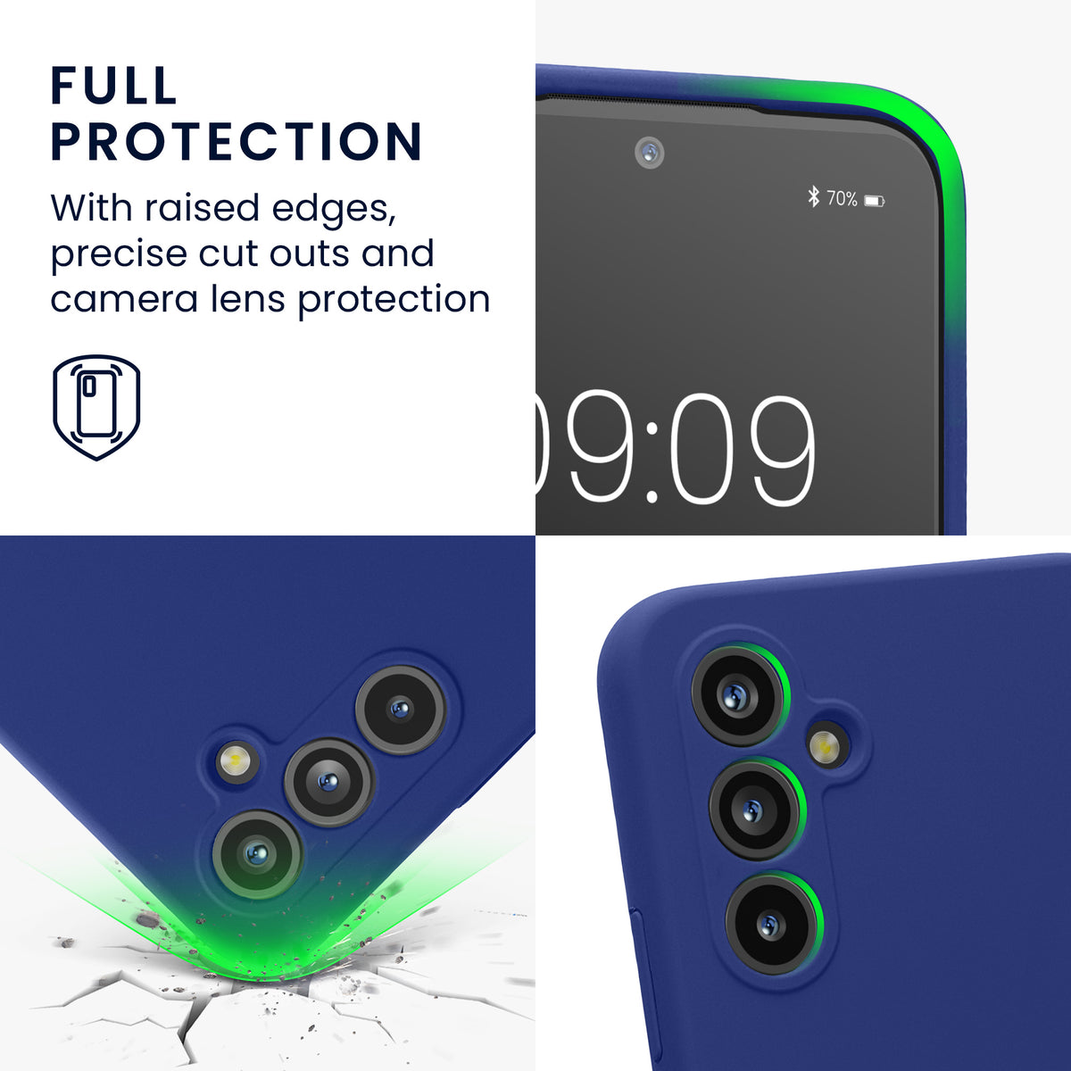 Samsung Galaxy A54 5G Silikon Handyhülle mit Kameraschutz