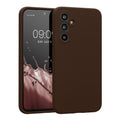 kwmobile Hülle kompatibel mit Samsung Galaxy A54 5G - Hülle Silikon gummiert - Handyhülle - Handy Case in Chocolate Chocolate  