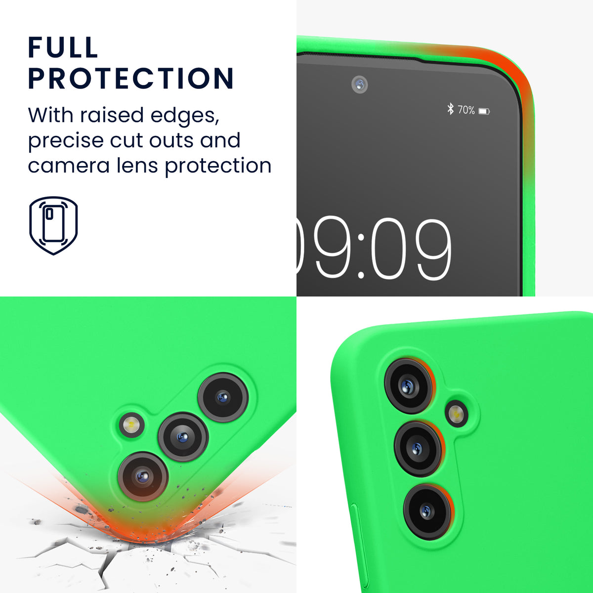Samsung Galaxy A54 5G Silikon Handyhülle mit Kameraschutz