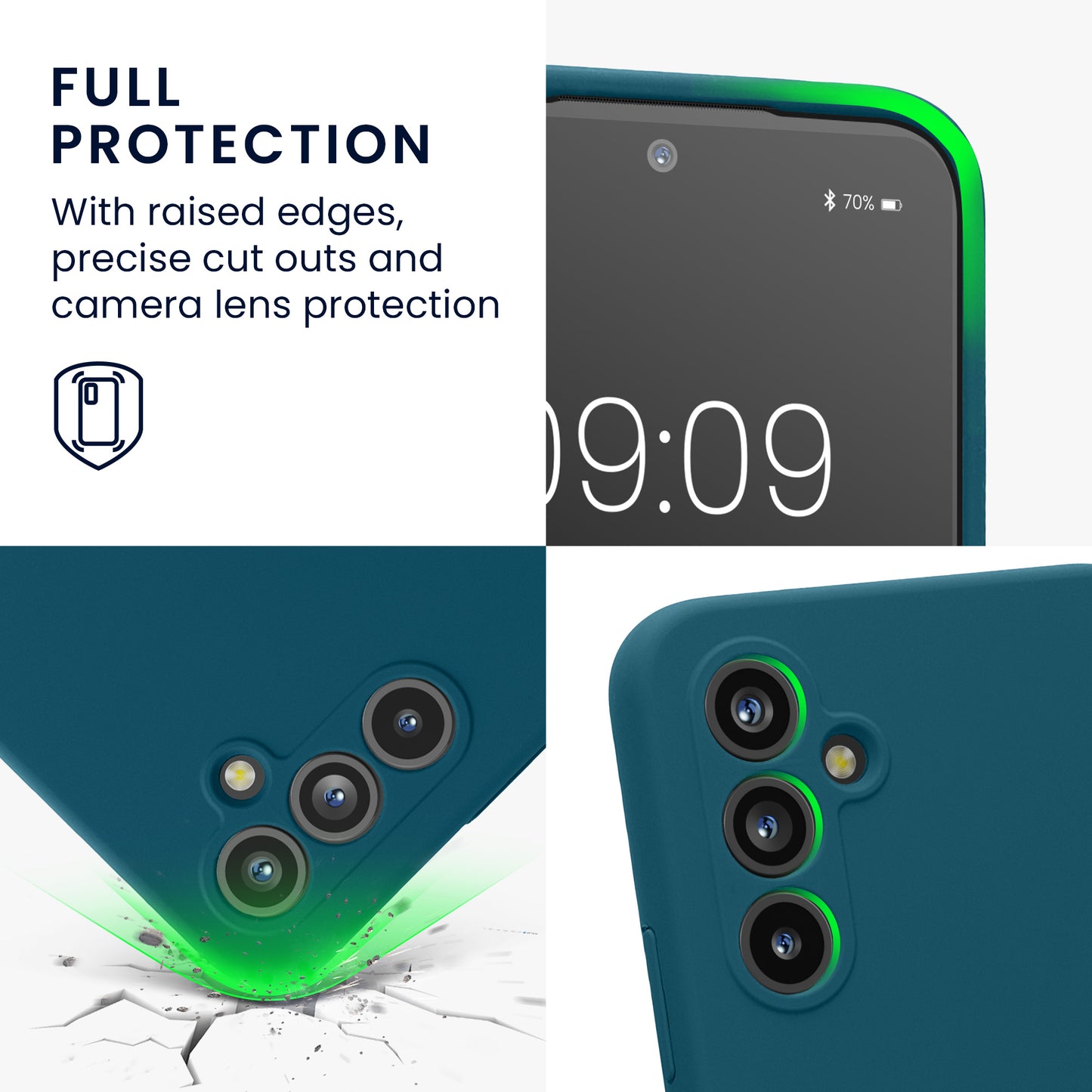 Samsung Galaxy A54 5G Silikon Handyhülle mit Kameraschutz