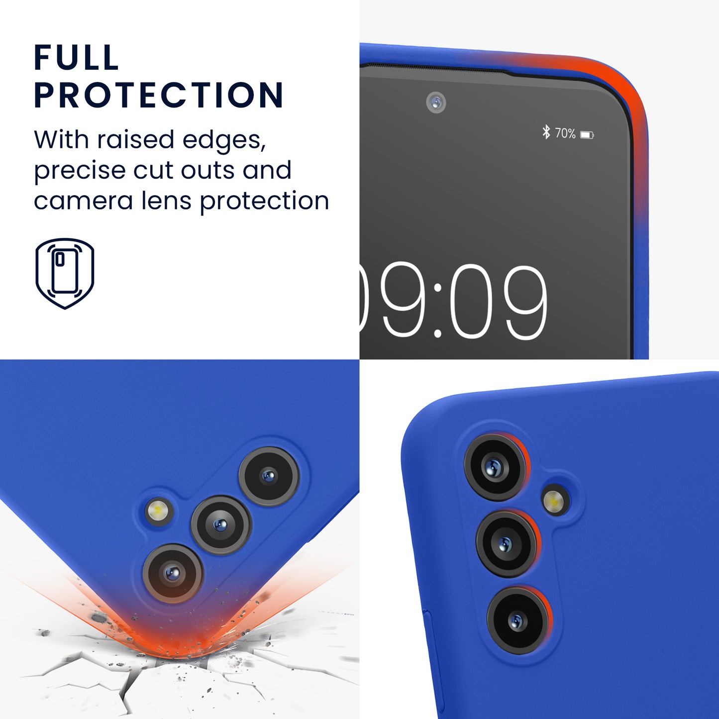 Samsung Galaxy A54 5G Silikon Handyhülle mit Kameraschutz