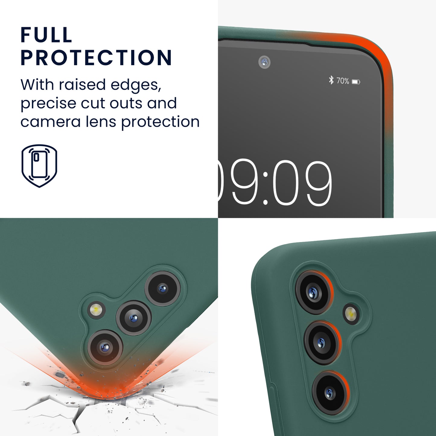 Samsung Galaxy A54 5G Silikon Handyhülle mit Kameraschutz