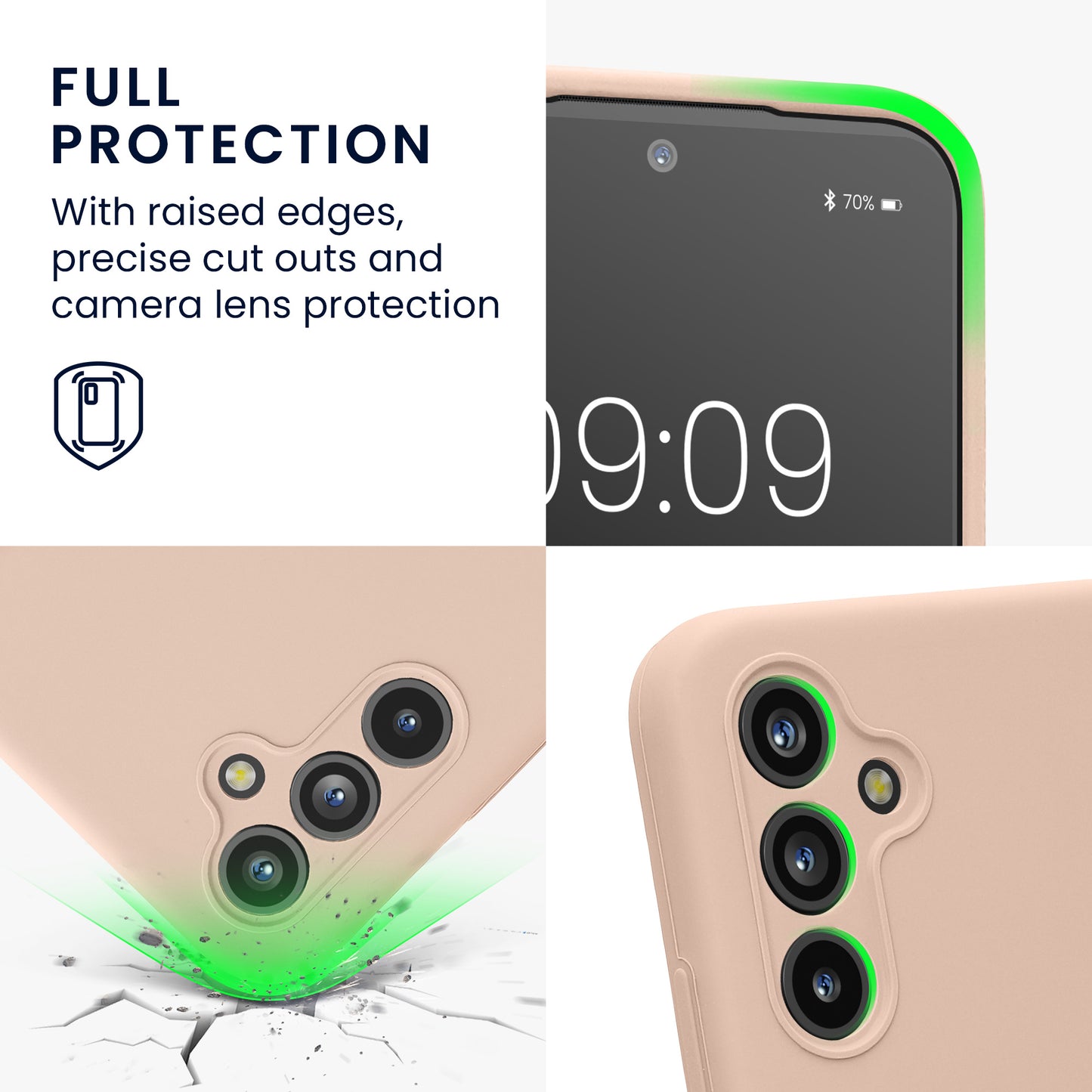 Samsung Galaxy A54 5G Silikon Handyhülle mit Kameraschutz