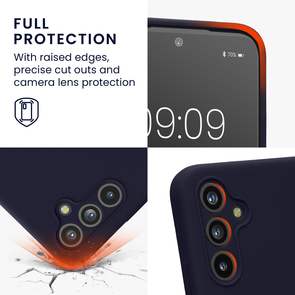 Samsung Galaxy A54 5G Silikon Handyhülle mit Kameraschutz