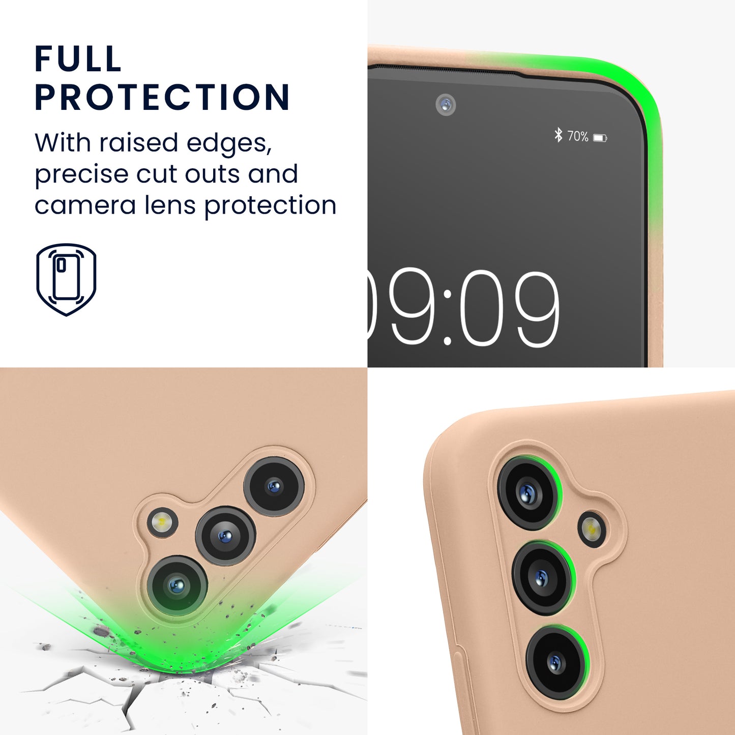 Samsung Galaxy A54 5G Silikon Handyhülle mit Kameraschutz