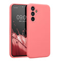 kwmobile Hülle kompatibel mit Samsung Galaxy A54 5G - Hülle Silikon gummiert - Handyhülle - Handy Case in Pastell Koralle Pastell Koralle  