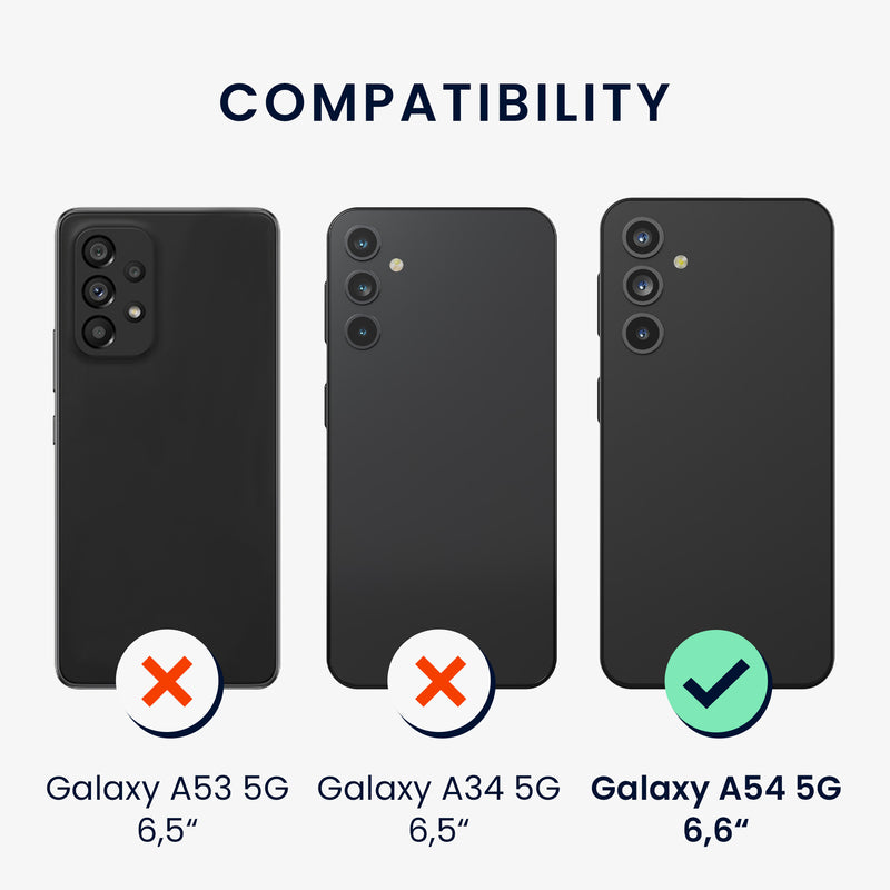 kwmobile Handyhülle für Samsung Galaxy A54 5G Hülle - Silikon Case schutzhülle Cover