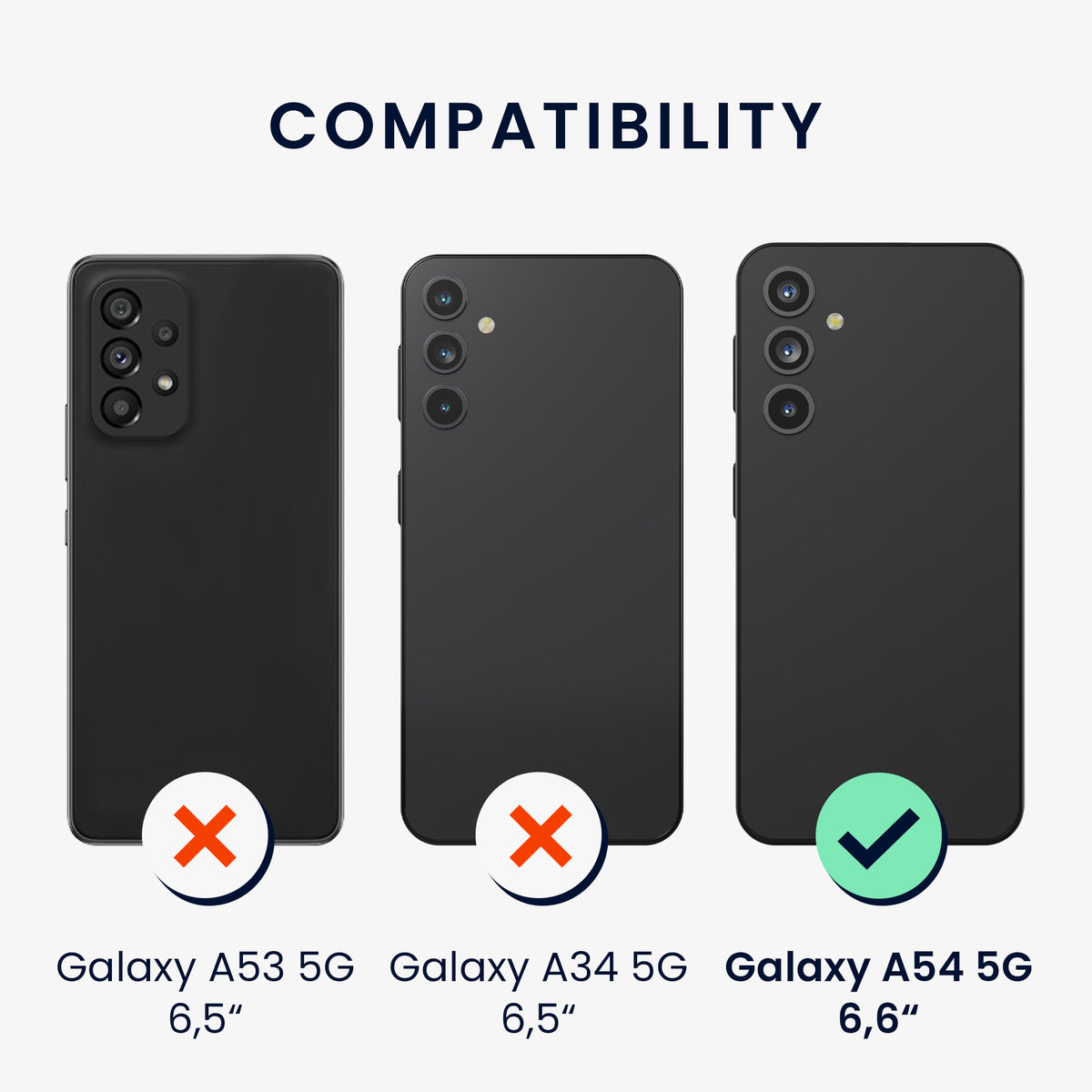 kwmobile Handyhülle für Samsung Galaxy A54 5G Hülle - Silikon Case schutzhülle Cover