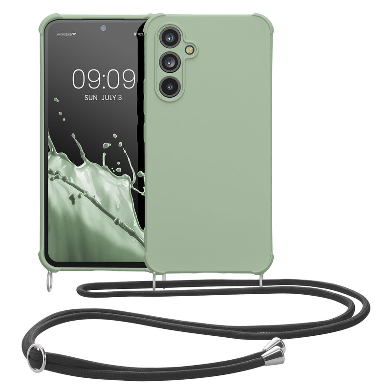 kwmobile Necklace Case kompatibel mit Samsung Galaxy A54 5G Hülle - Cover mit Kordel zum Umhängen - Silikon Schutzhülle