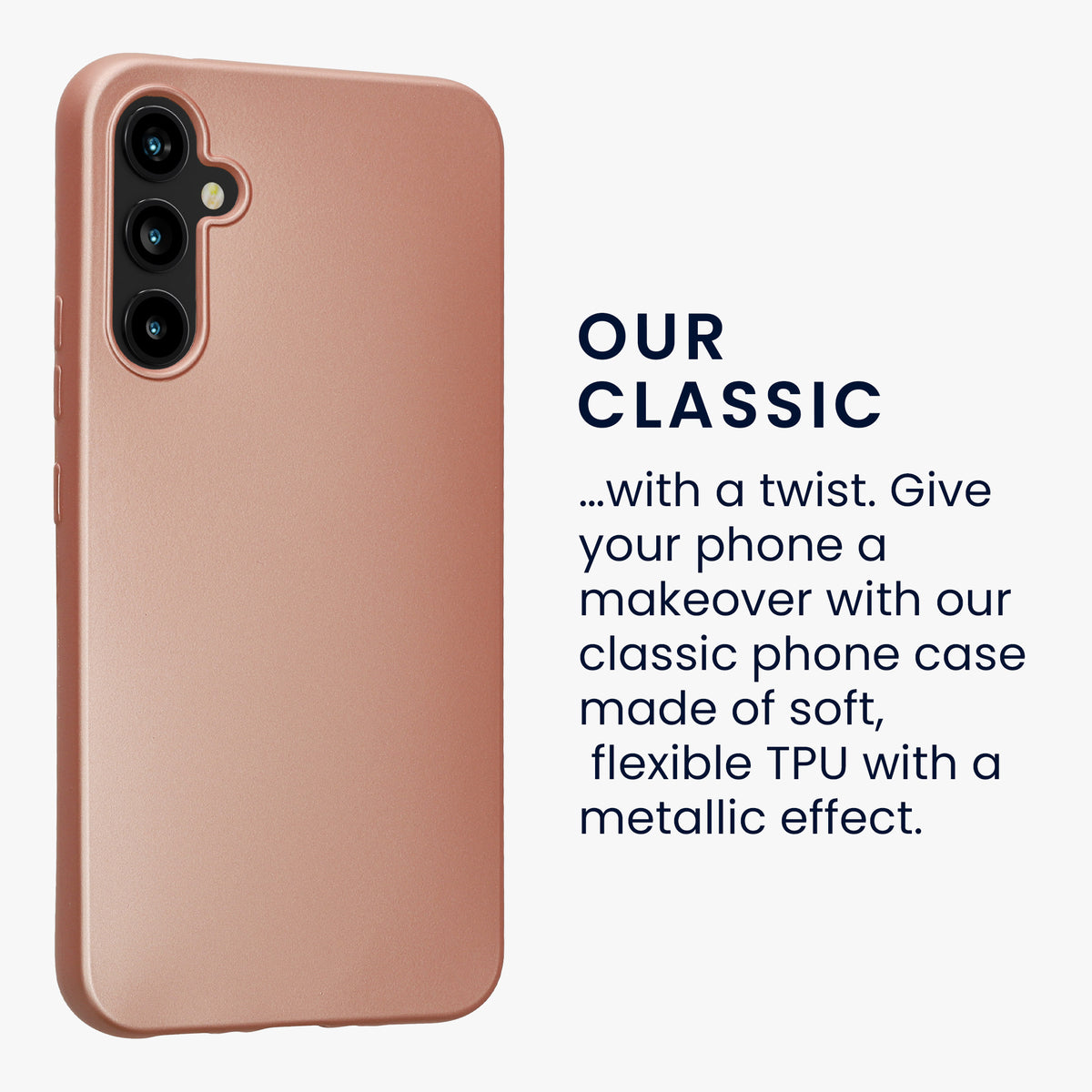 Samsung Galaxy A34 5G Silikon Handyhülle Metallic