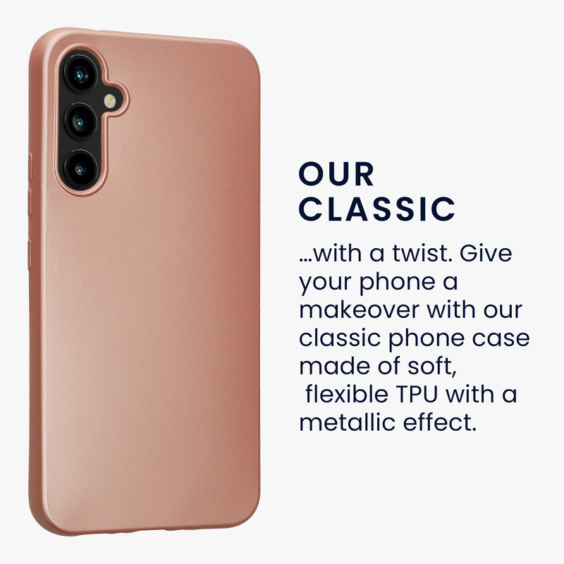 Samsung Galaxy A34 5G Silikon Handyhülle Metallic