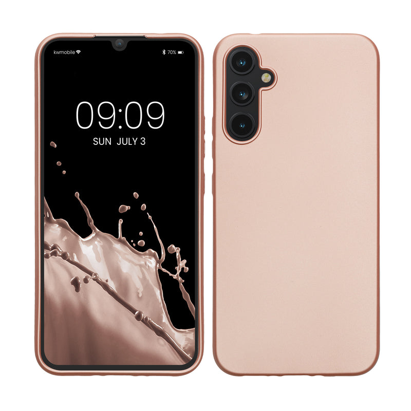 Samsung Galaxy A34 5G Silikon Handyhülle Metallic