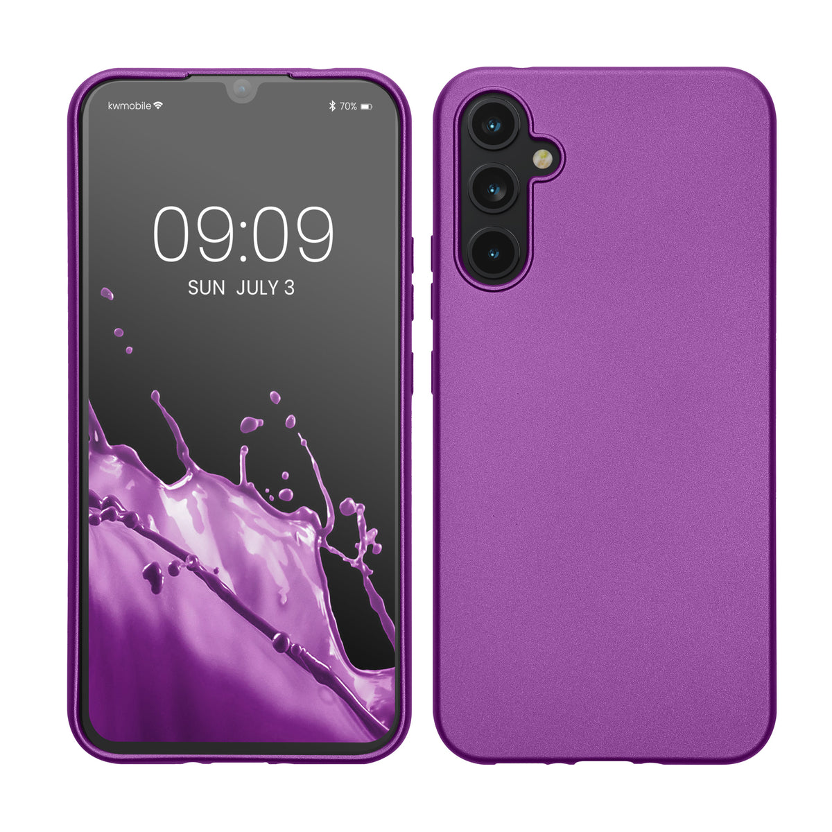 Samsung Galaxy A34 5G Silikon Handyhülle Metallic