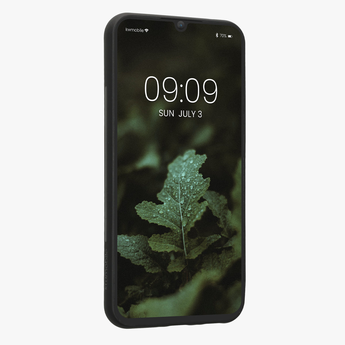 Samsung Galaxy A34 5G stoßfestes Hardcase mit TPU Bumper Holz Walnuss