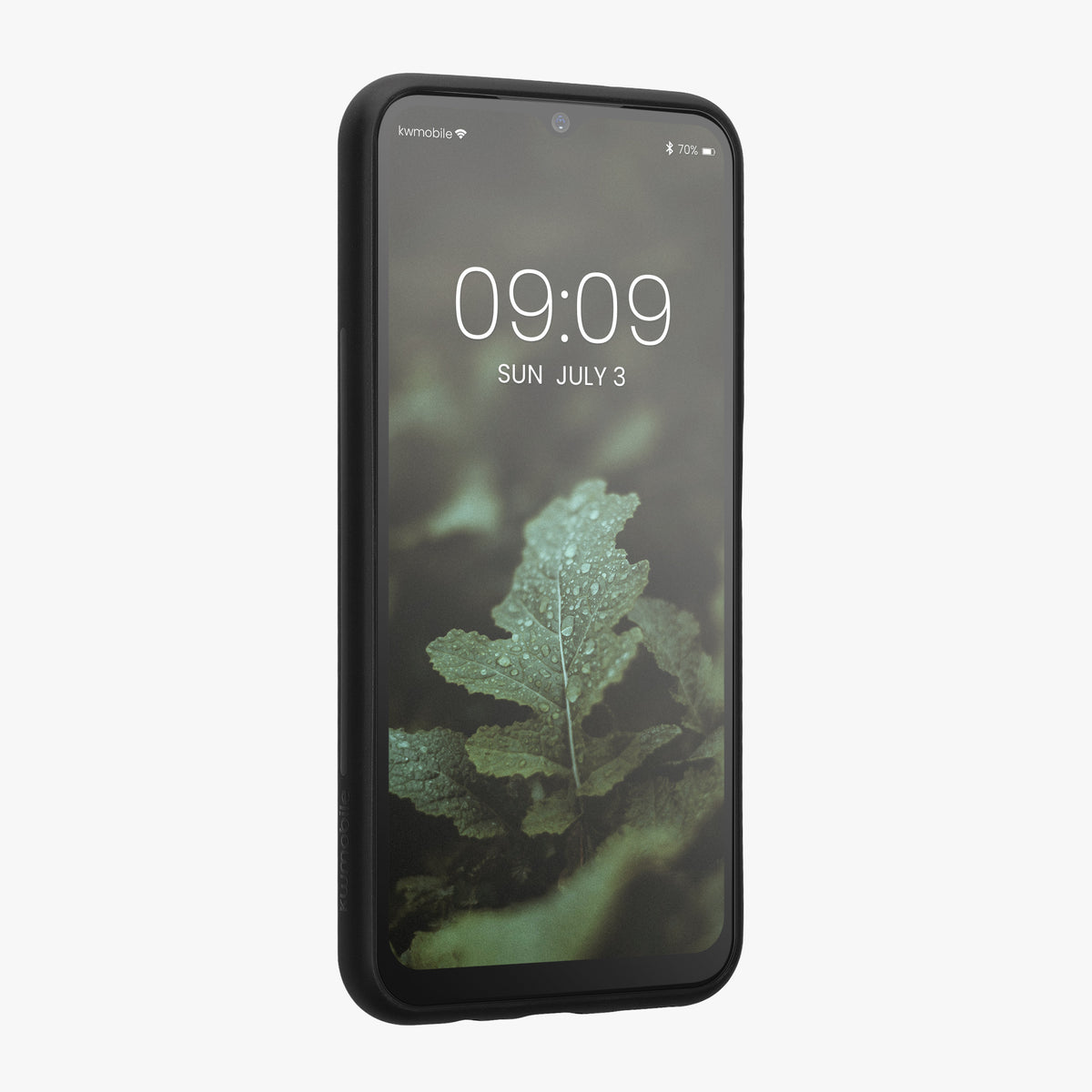 Samsung Galaxy A14 5G stoßfestes Hardcase mit TPU Bumper Holz Walnuss