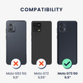 Gummierte Silikon Hülle mit Kameraschutz für Motorola Moto G73 5G in Petrol