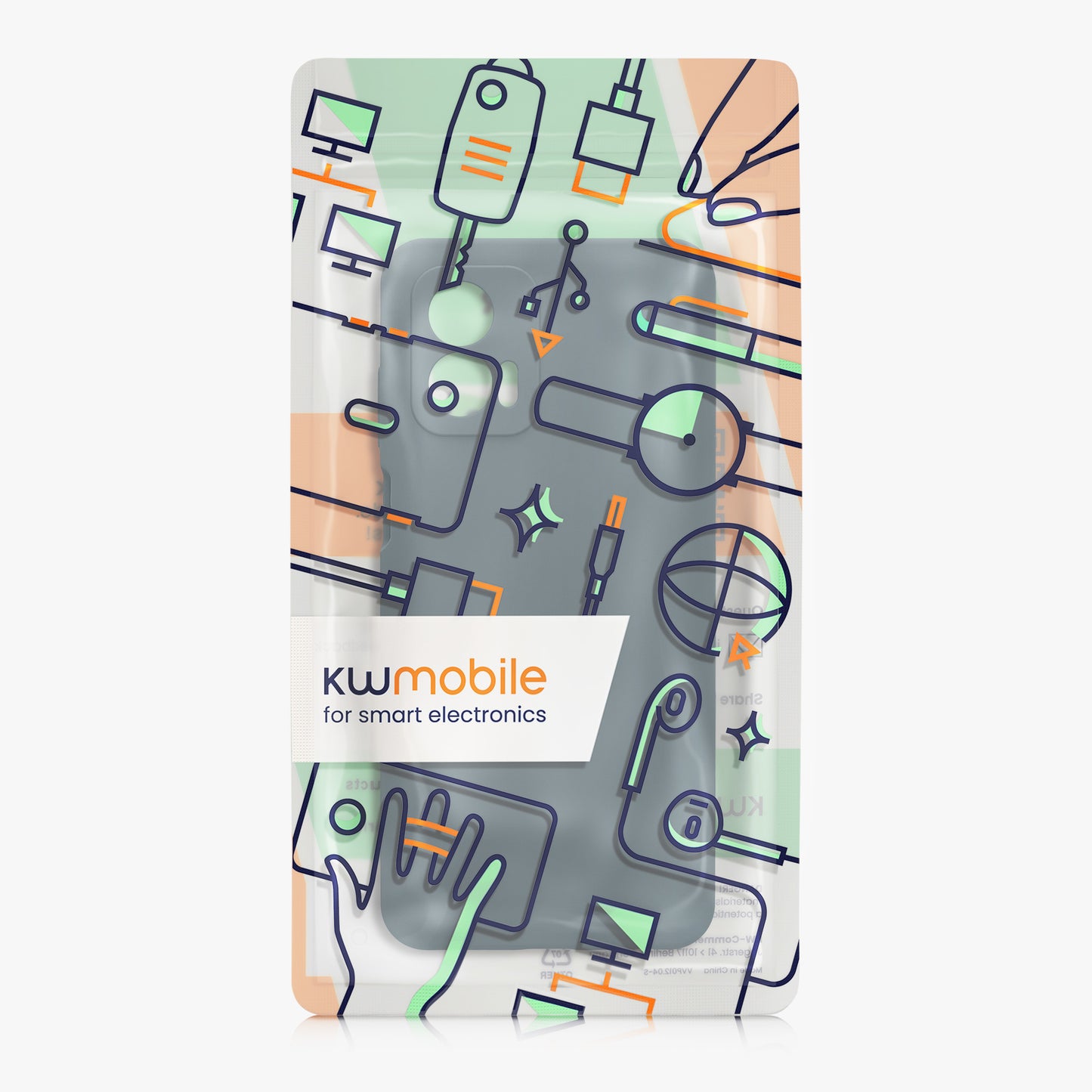 Gummierte Silikon Hülle mit Kameraschutz für Motorola Moto G73 5G in Petrol