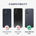 TPU Hülle für Motorola Moto G53 5G in Schwarz matt
