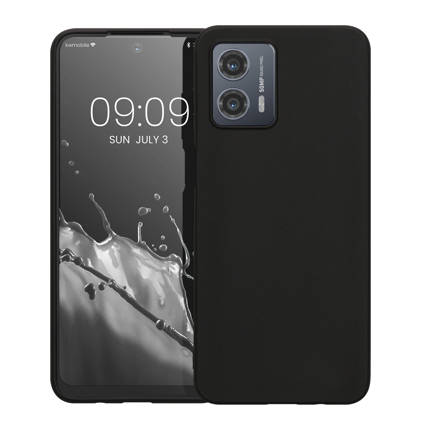 TPU Hülle für Motorola Moto G53 5G in Schwarz matt