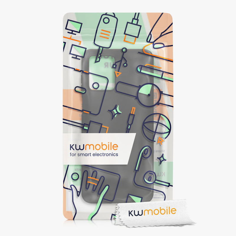 TPU Hülle für Motorola Moto G53 5G in Schwarz matt