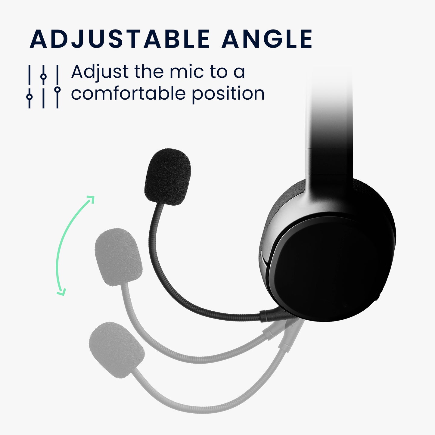 kwmobile Ersatz Kopfhörer Mikrofon kompatibel mit Steelseries Arctis 1 Headset - Gaming Headphones Mikrofon mit 3,5 mm