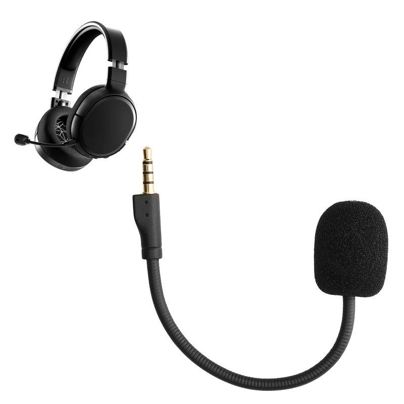 kwmobile Ersatz Kopfhörer Mikrofon kompatibel mit Steelseries Arctis 1 Headset - Gaming Headphones Mikrofon mit 3,5 mm Klinkenstecker - Schwarz Schwarz  