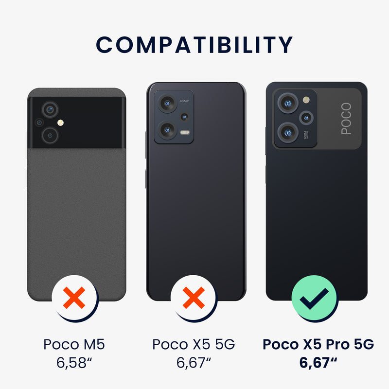 Hülle kompatibel mit Xiaomi Poco X5 Pro 5G